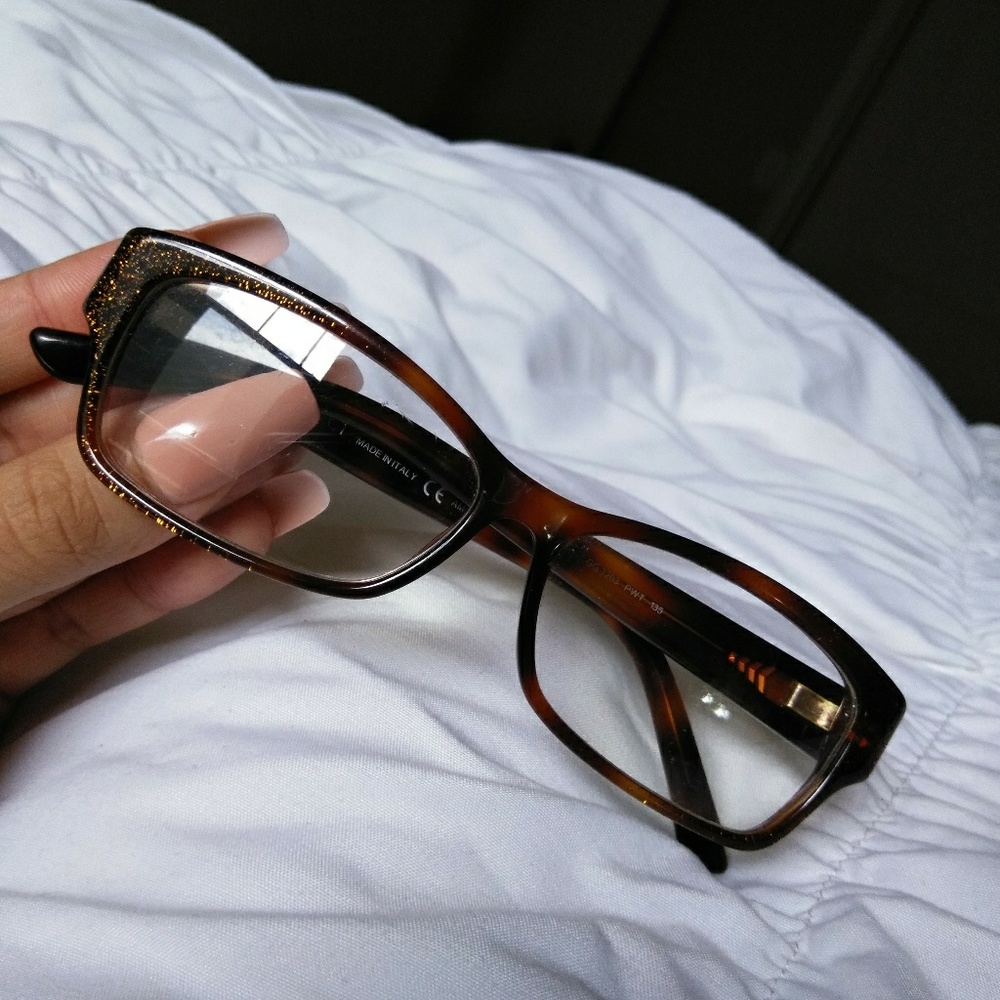 Brown And Gold Gucci Glasses